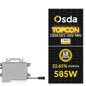 GERADOR EDELTEC SOLAR MICRO DEYE 1,76 KWP MON. 220V S/ESTRUTURA (2,25K/585W)