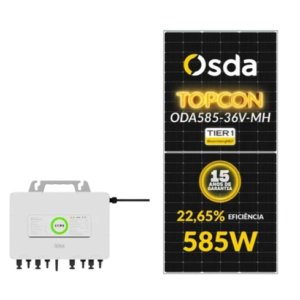 GERADOR EDELTEC SOLAR MICRO SAJ 1,76 KWP MON. 220V S/ESTRUTURA (2,25K/585W)