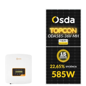 GERADOR EDELTEC SOLAR SOLIS 2,34 KWP MON. 220V S/ESTRUTURA (3K/585W)