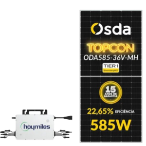 GERADOR EDELTEC SOLAR MICRO HOYMILES 1,76 KWP MON. 220V S/ESTRUTURA (2K/585W)